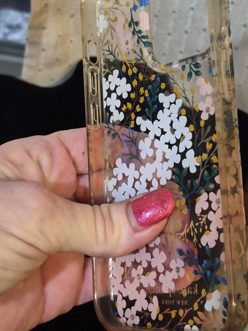 Kate Spade iPhone 13 Pro Max Case - Floral & Gems